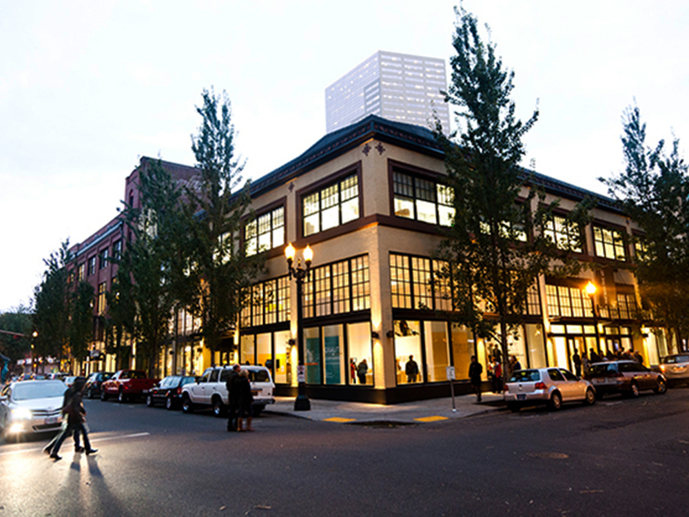 The Museum of Contemporary Craft&#039;s building on Davis Street in Portland, Oregon, via American Craft Council. 