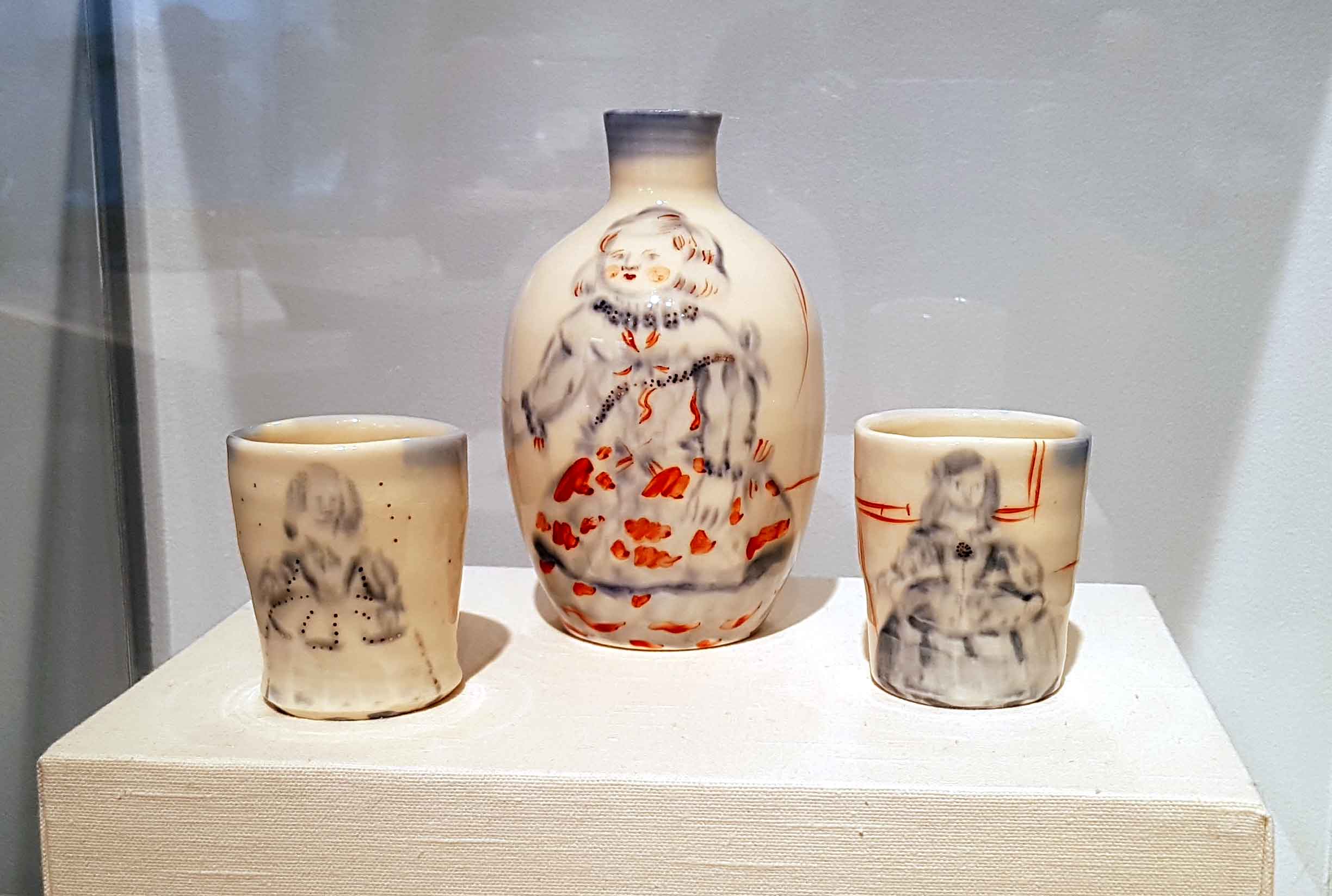 Akio Takamori. Sake Set, c. 1980. Collection of Donald Clark. 