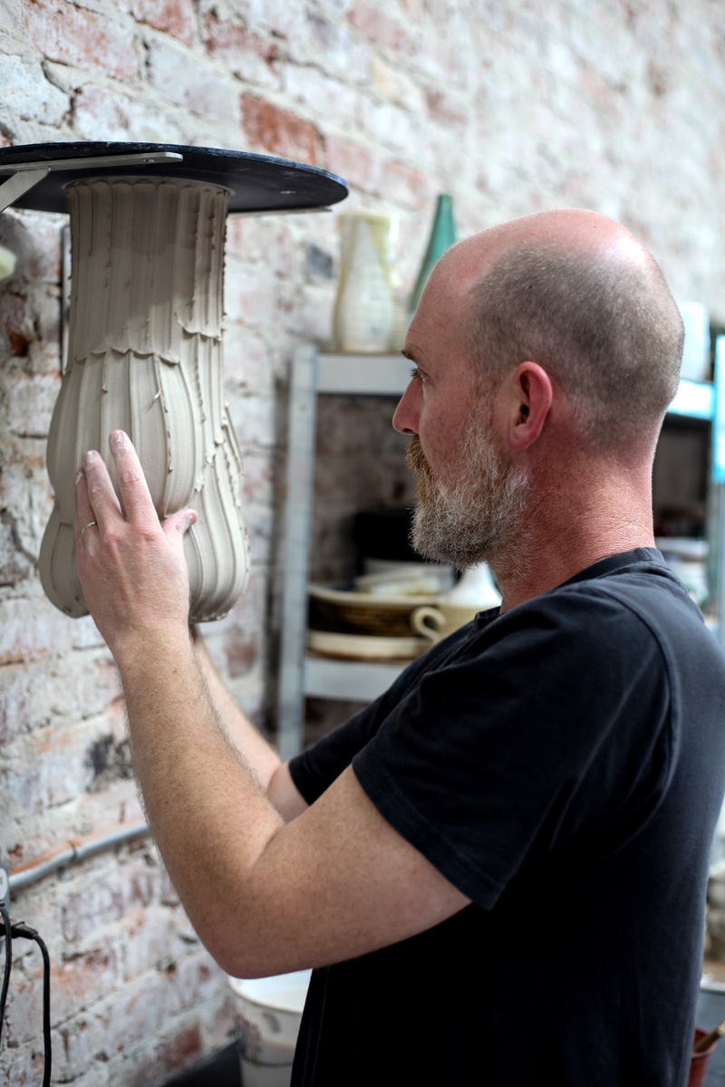 Eric Botbyl in his studio, 2018.