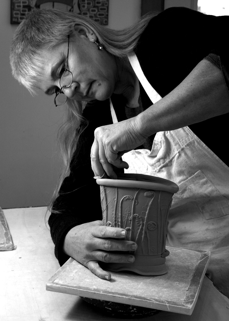 Christy Knox, who inspired Kerstetter&#039;s poem, in her studio, Cummington, Massachusetts.