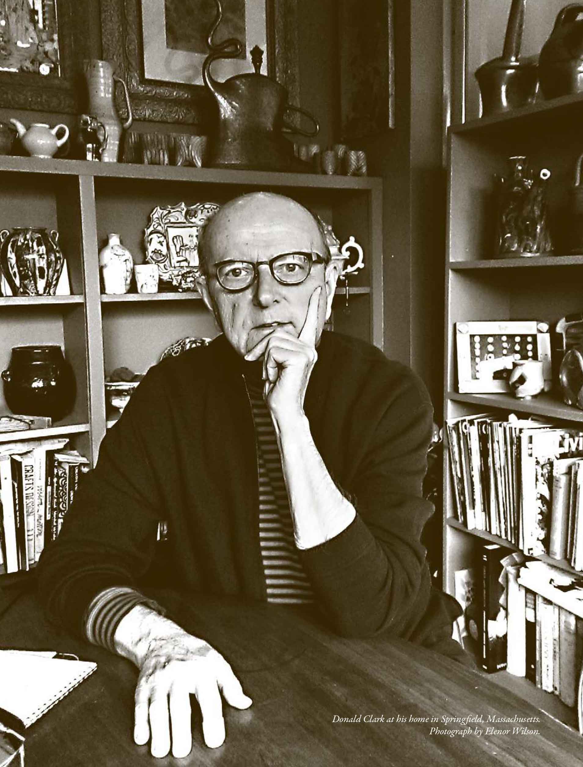 Donald Clark at his home in Springfield, Massachusetts. Photograph by Elenor Wilson, 2015.