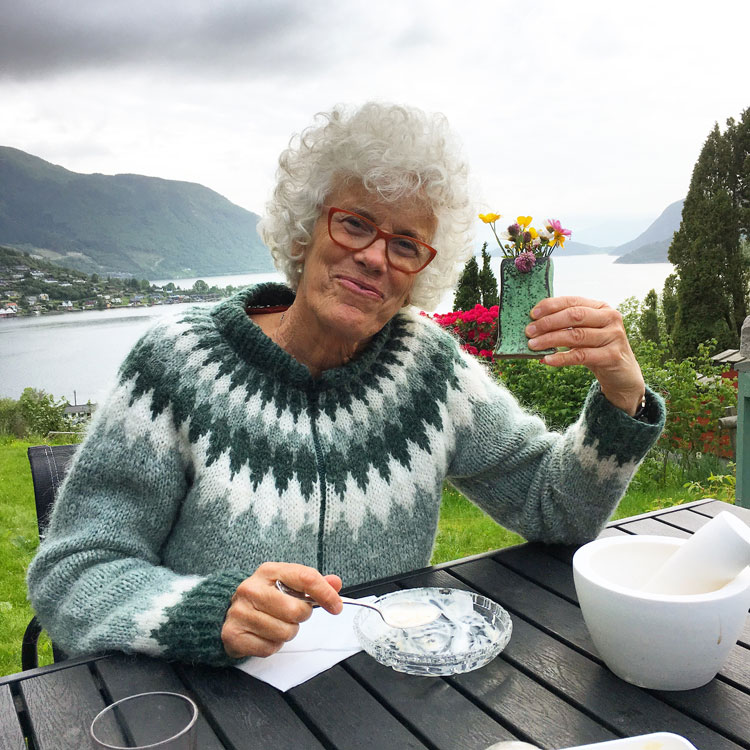 Helland-Hansen at her home, photographed by Dan Anderson, 2017.