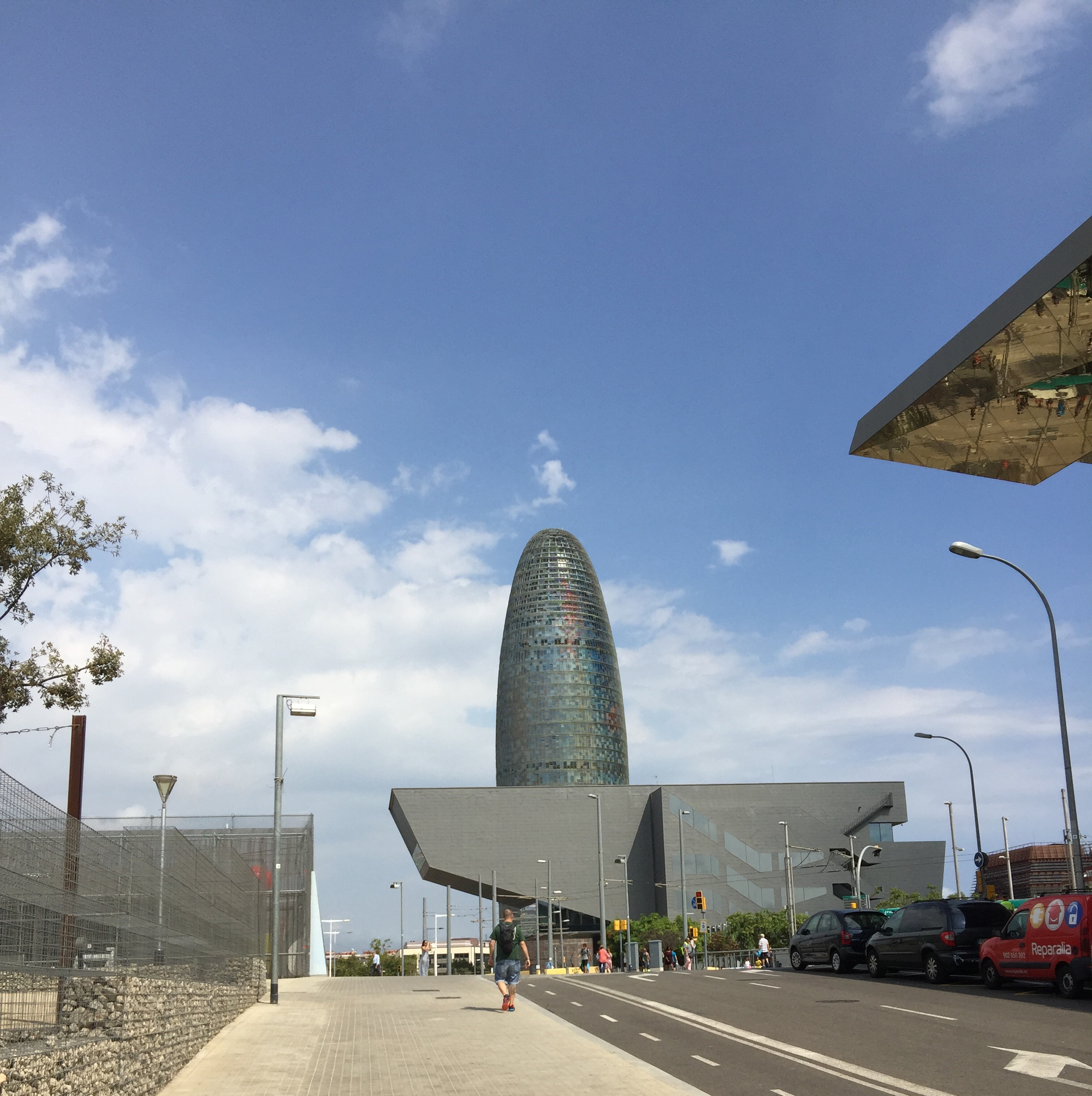 Torre Agbar building, Barcelona; photo by author. 