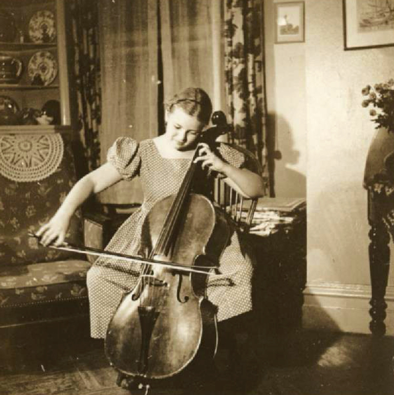 Joan Watkins, nee Jockwig, as a child in New York, New York, early 1930s.