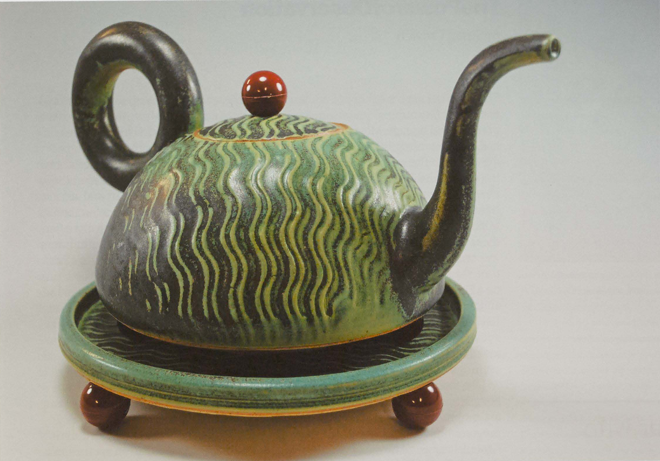 Jonathan Kaplan Teapot on Footed Plinth