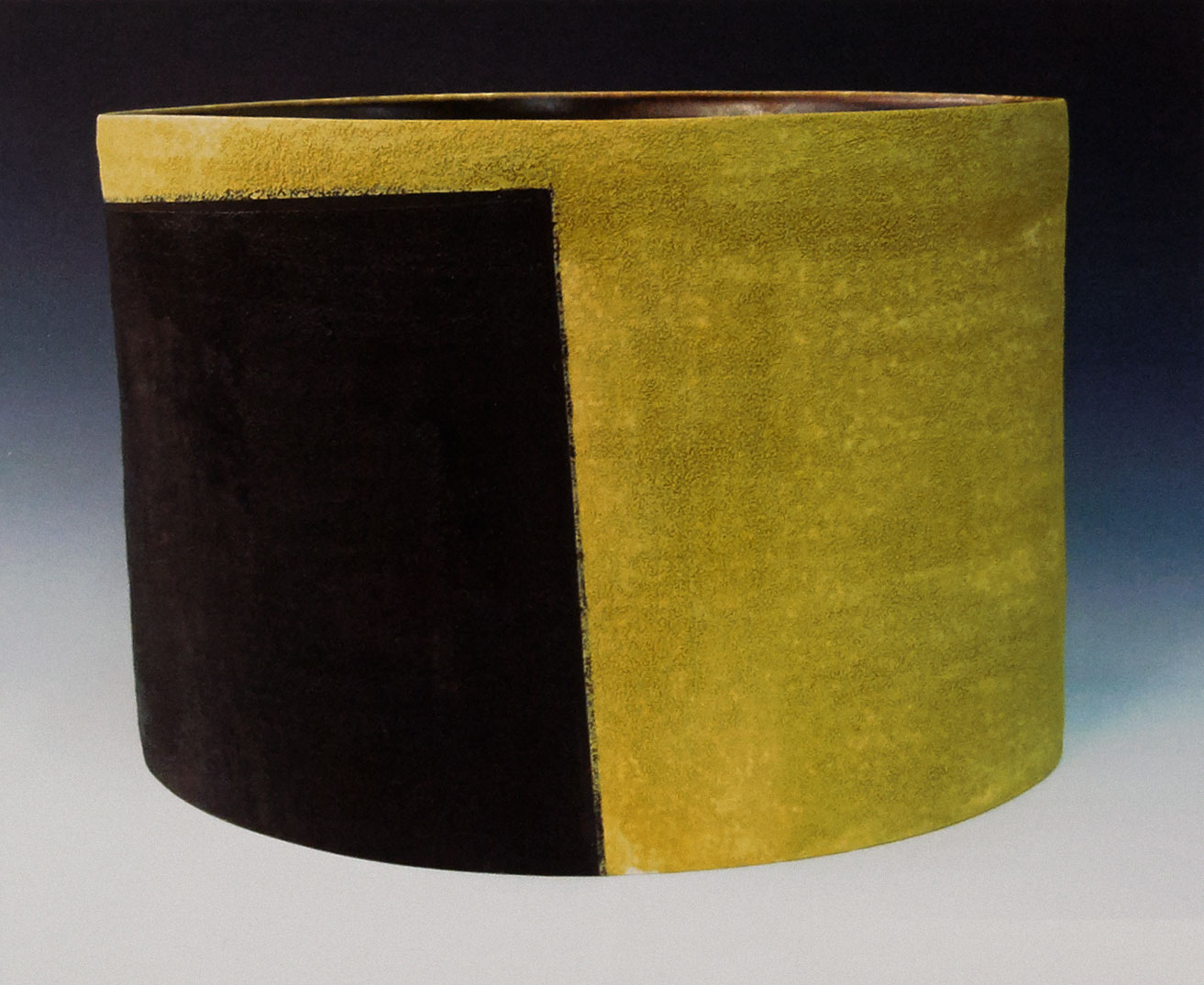 Deep Vessel Ochre and Black. 2009. Whiteware, 14 x 9 x 9 in.