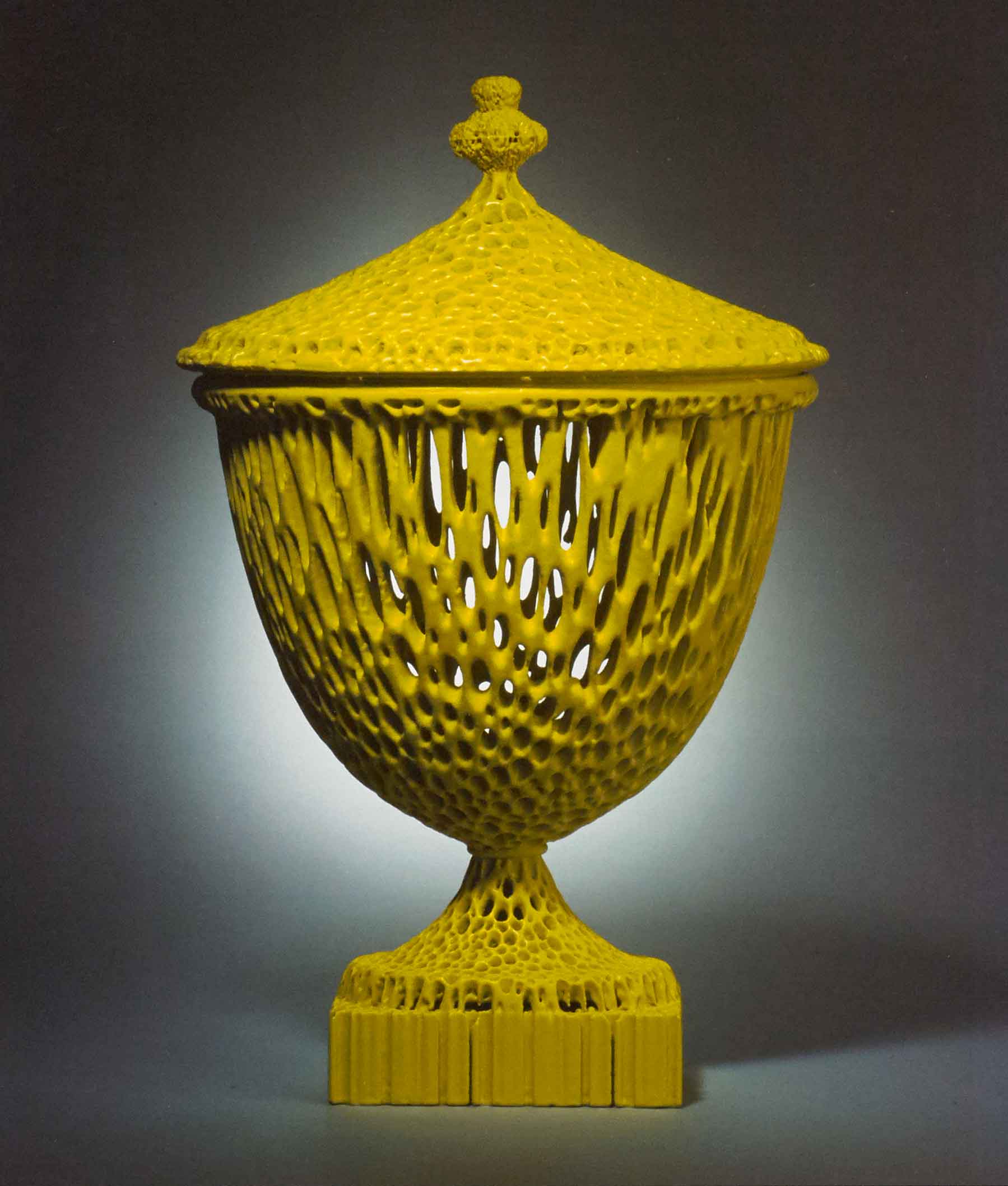 Michael Eden, Wedgwoodn&#039;t Tureen-Lemon. Produced by 3-D printing and selective laser sintering, with non-fired ceramic coating.