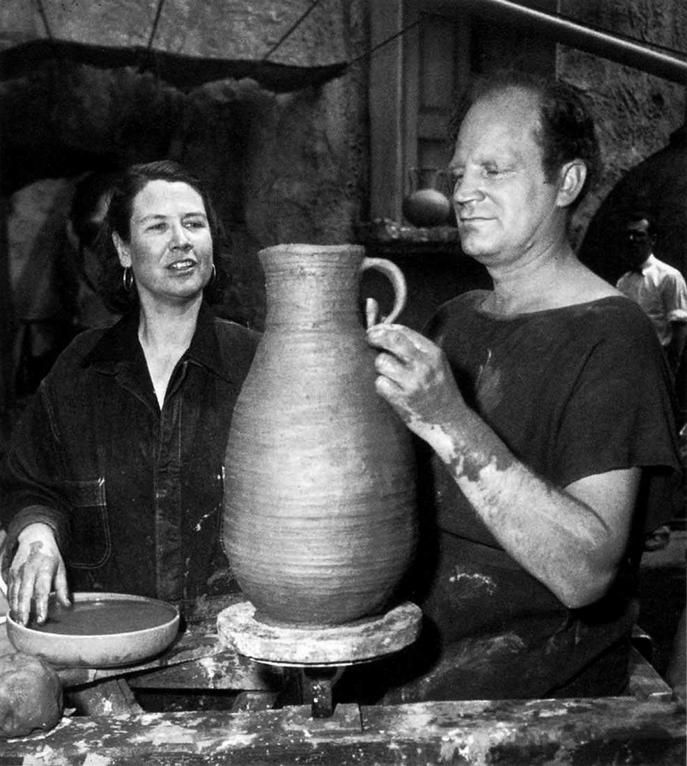 Coiling Bottle For the Blindman in "Demetrius and the Gladiators". Fox Studios, 1953. Opposite: Bottle, Otto Heino, 1956.