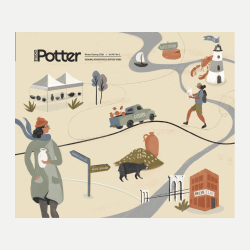 Cover Illustration by Zoe Pappenheimer for Studio Potter journal, 2018.