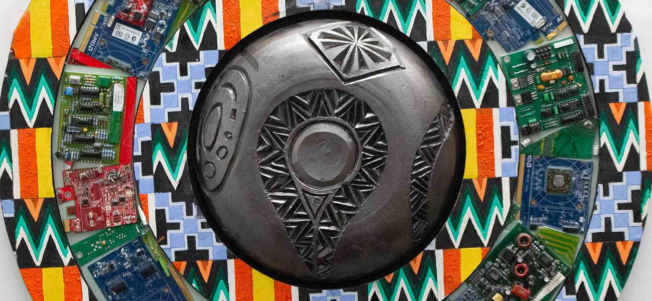 Vincent Frimpong, My Two Eyes (detail)