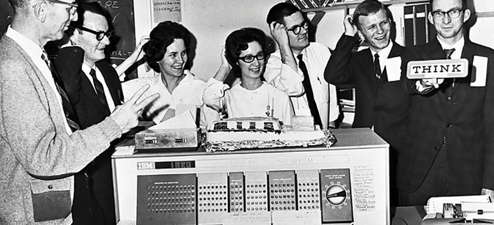 IBM 1620 at DePauw University. Photo courtesy of Richard Burkett.