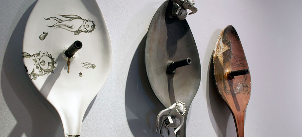 Daniel Donovan. Invasions of Domesticity, 2014. Large-scale, slab-built ceramic. 