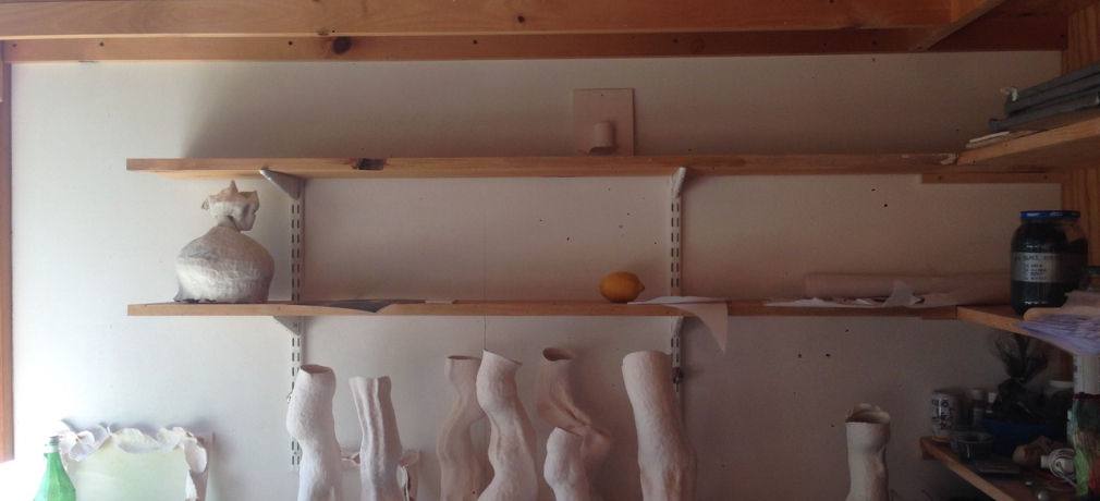 Lily Fein's work in Craigarden Studio. 2018.