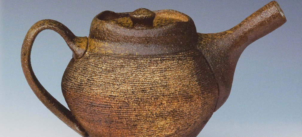 Teapot, 2008. Wood-fired stoneware, 6"h.
