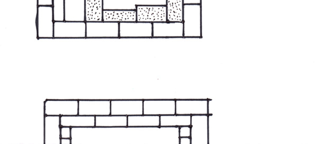 Kiln building plans, aerial view; David Potter, 2016. 