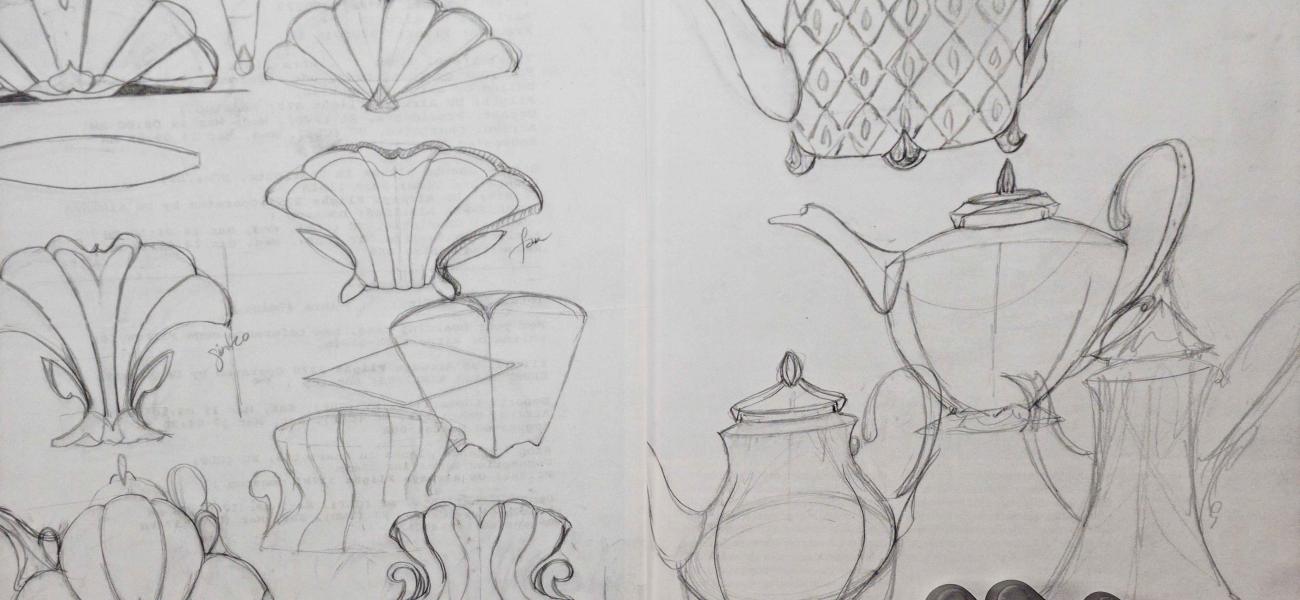 Drawings from Kristen Kieffer's sketchbook, 2007.