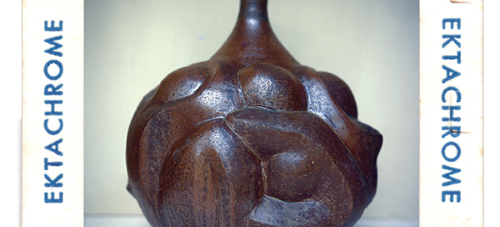 Harry Holl. Thrown and altered stoneware vase, 1978. Height: 24 in.