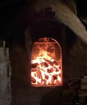Korean Ceramic Artist Association’s Wood Fire Workshops, firebox.Photo courtesy of the Korean Ceramic Art Association and Hyunmoon Shin