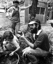 Jay Lacouture, foreground, and Harriet Brisson, background, in 1976. 