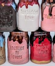 Romance Trope Jars, clay and glaze, 2026