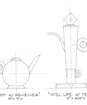 "Neo Industrial Art Object" drawing by Jonathan Kaplan and Clark Willingham.
