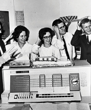 IBM 1620 at DePauw University. Photo courtesy of Richard Burkett.