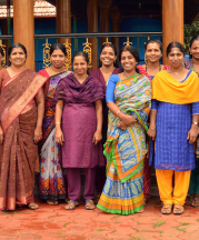 The Mananthavady women’s ceramics workshop group, 2015. Photo by Jaya Kumar K.