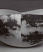 Event Horizon, 2011. Ceramic, 31 x 9 x 17 in. Photo courtesy Lacoste Gallery.