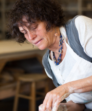 Leah Leitson, Professor of Ceramics at Warren Wilson College. Photograph by R.L. Geyer.