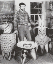 Norm in his studio, 1977-78.