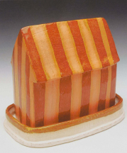 Brian Jones. Butter House, 2012. Earthenware, electric-fired, 8 x 4 x 6 in.