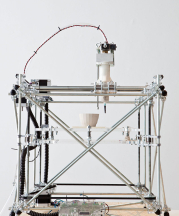 ioneered in 2009 by Unfold, the open source clay 3-D printer harnesses the potential of new technologies. Photograph by Kristof Vrancken, 2010; copyright Z33.