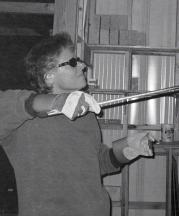 Pulling a draw ring to test soda coverage, 2006. Photograph: Maryon Attwood