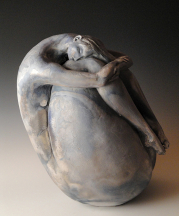 Anne Meyer. Mama Moon, 2009. Wood-fired stoneware with feldspathic glaze. 19 x 13 x 18 in. Photograph by Anne Meyer.