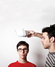 Design duo Unfold, Claire Warnier and Dries Verbruggen, photographed by Kristof Vrancken.