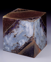 Harriet Harriet Brisson. Clouds, 1990. Stoneware clay, reduction fired to Cone 10, 7x7x7 in.