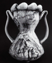 Songbirds Vase, 2008. Pinched porcelain, 11 x 9 x 9 in.