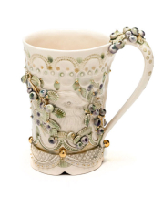 Claire Prenton and Grace DePledge, one of two collaborative mugs for The Cup Collaboration project, 2016.