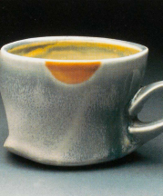 Cup. Salt-fired porcelain, H. 3 in.