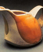 Creamer. Salt-fired porcelain, H. 3.5 in.