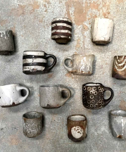 Image of Weiss's work from her Instagram feed; kurinuki cups.