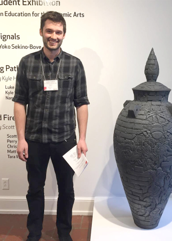 Lukas Easton, NCECA, 2018. Lukas Easton, NCECA, 2018.