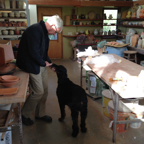 Mark Pharis in his Minnesota studio.