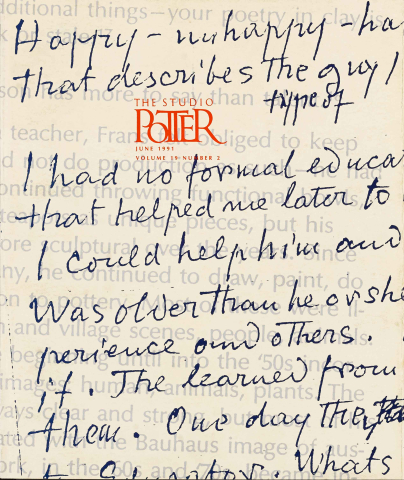 Indiana Potters - Vol. 19 No. 2 - Part II, Summer 1991 Indiana Potters - Vol. 19 No. 2 - Part II, Summer 1991