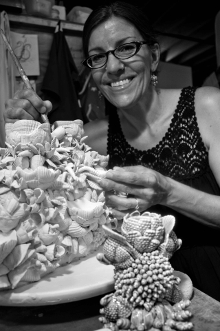 Kate Maury in her studio, Minneapolis, Minnesota.