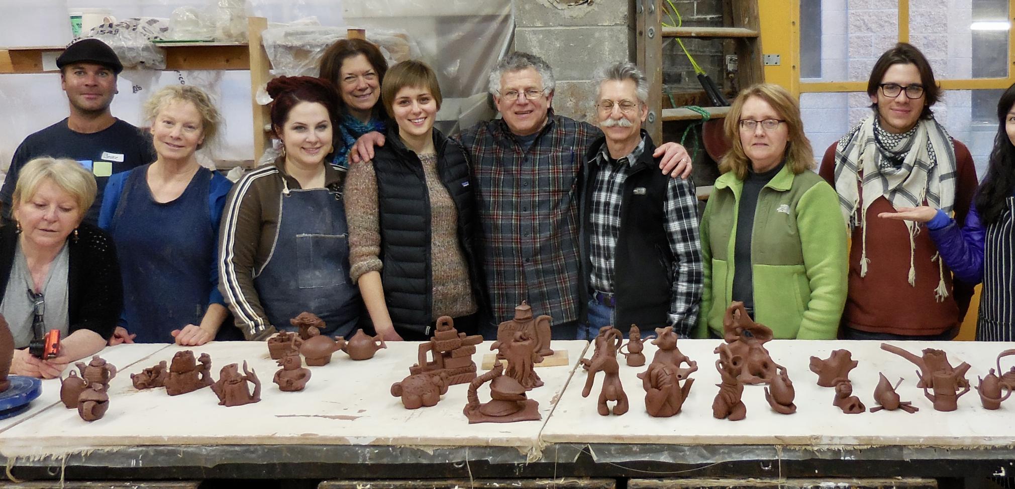 Small Teapots, Big Idea - Workshop co-taught with Geo Lastomirsky, Pottery Northwest, Seattle, WA, 2015.JPG