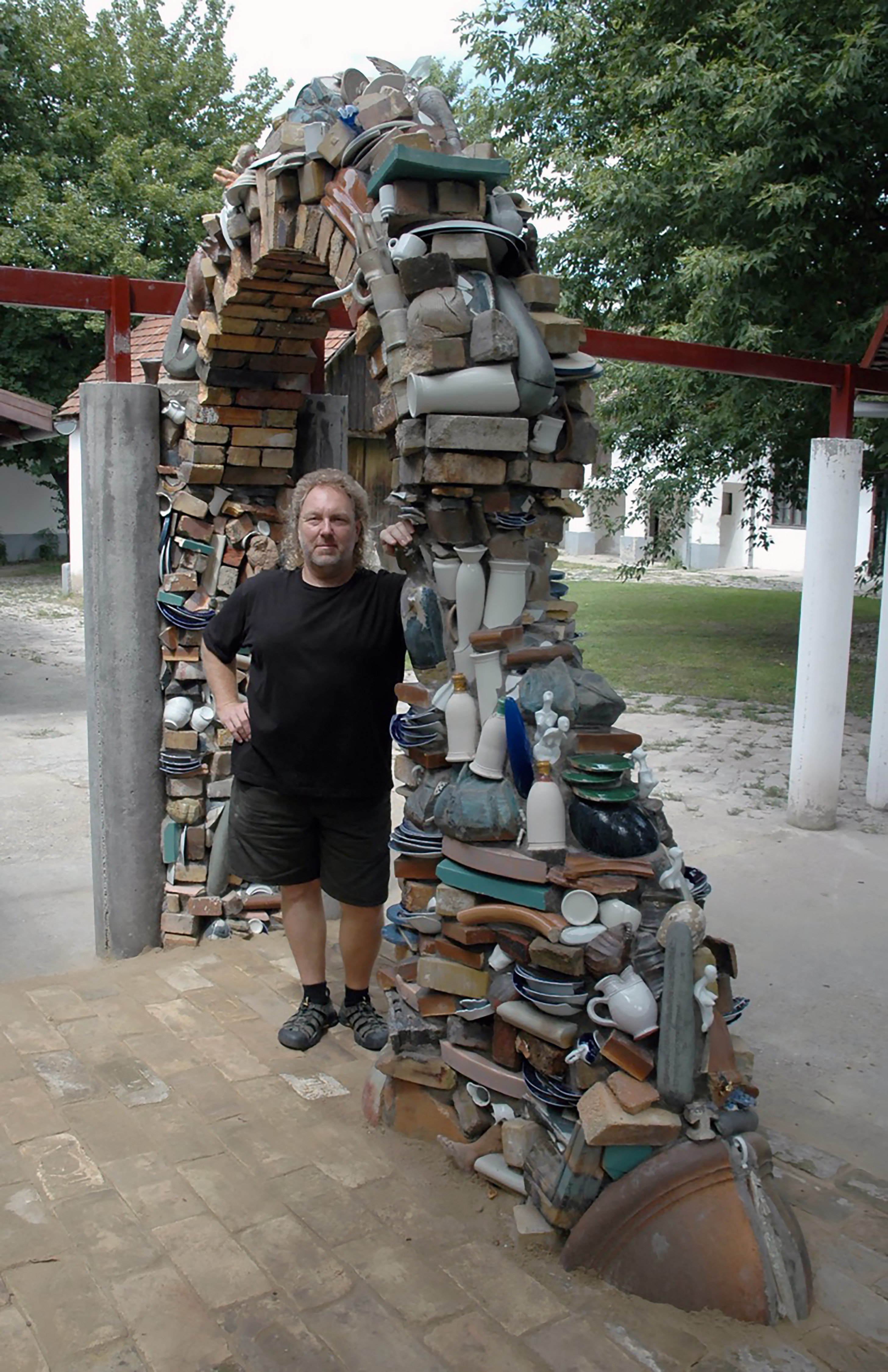 Robert Harrison with Hungarian Arch