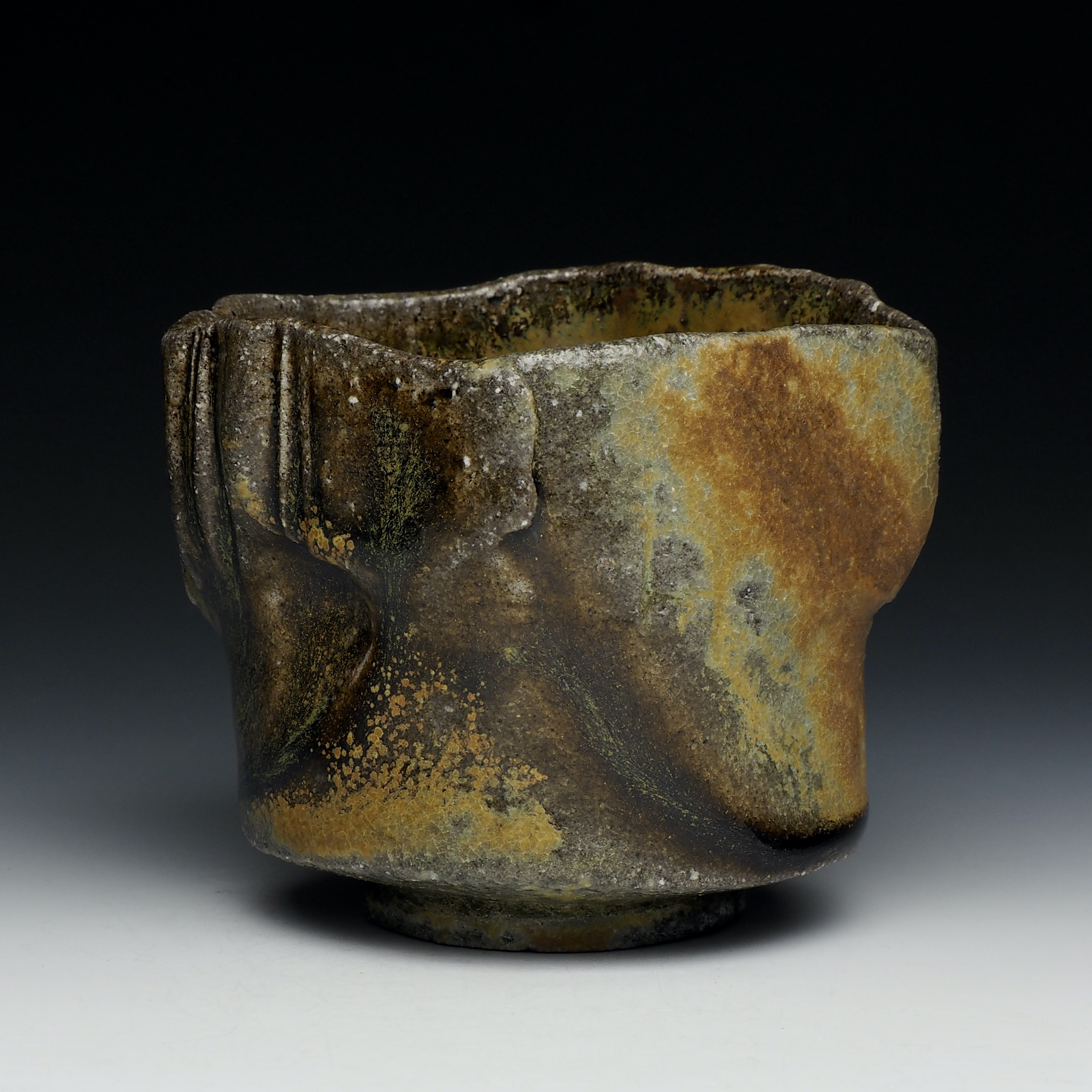 Carey Nathanson Cup, wood-fired stoneware with slip, 2022, Photo Credit: Carey Nathanson.