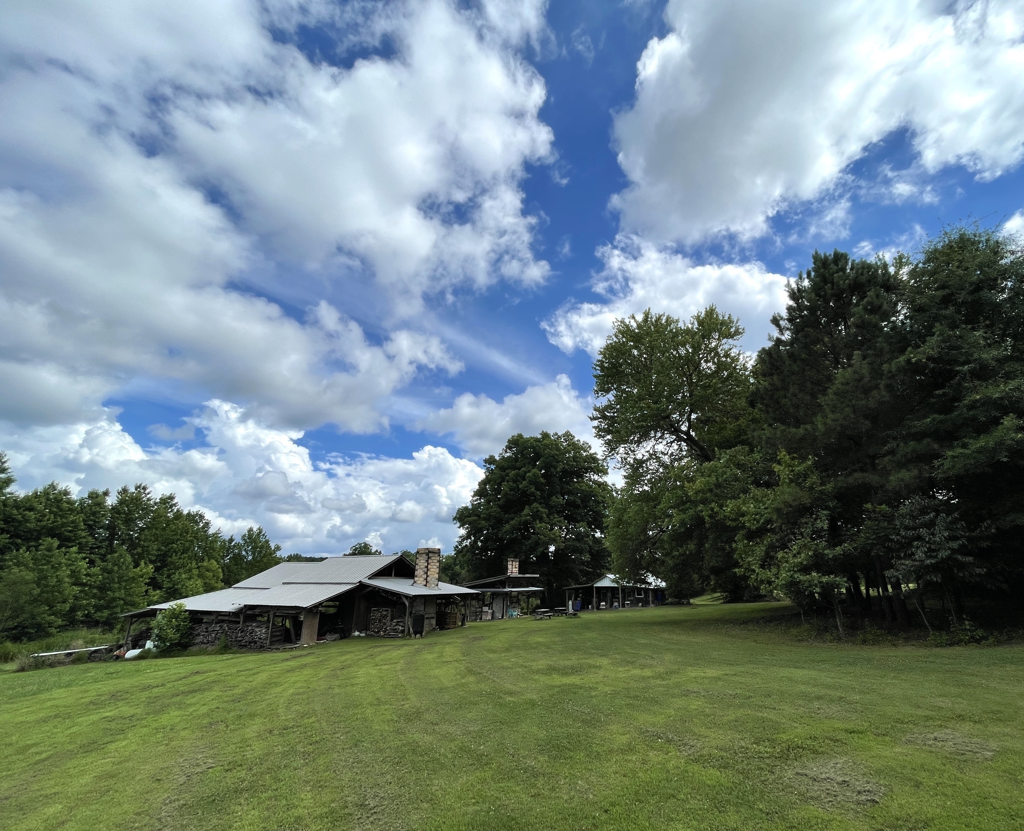 Hitomi and Takuro Shibata’s wood kilns and pottery studio located in historic Seagrove. 