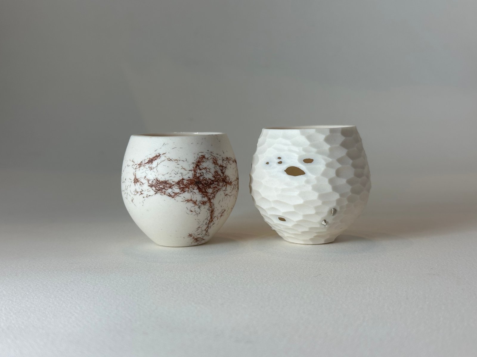 Cups from series 15, series 28 of Installation of “A Year and A Day.” Photo courtesy of the artist.